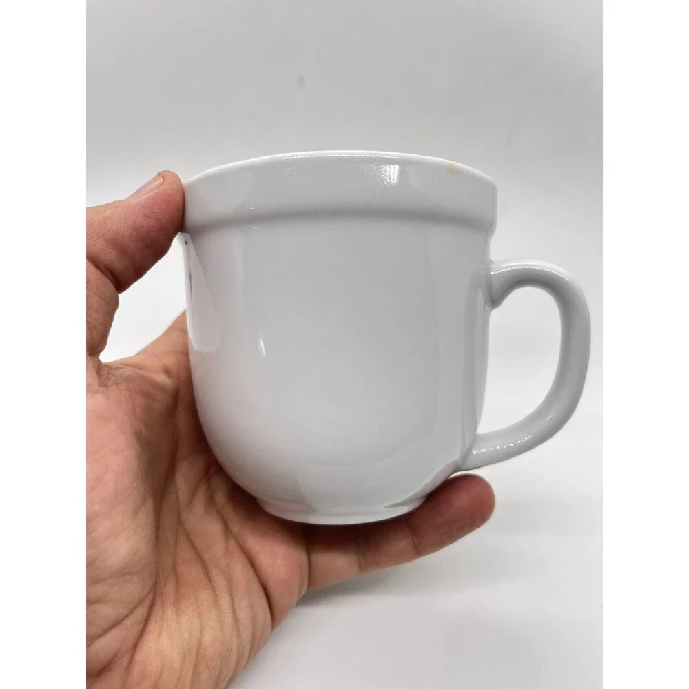 Pottery Barn Suppertime White Porcelain Mug